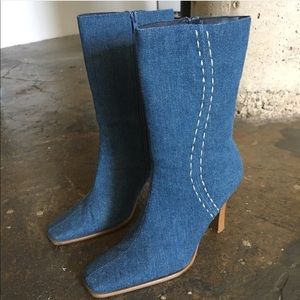 Denim Boots